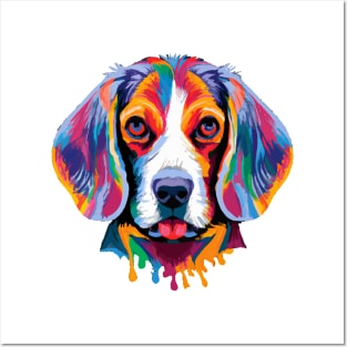 Cute Beagle Watercolor Posters and Art